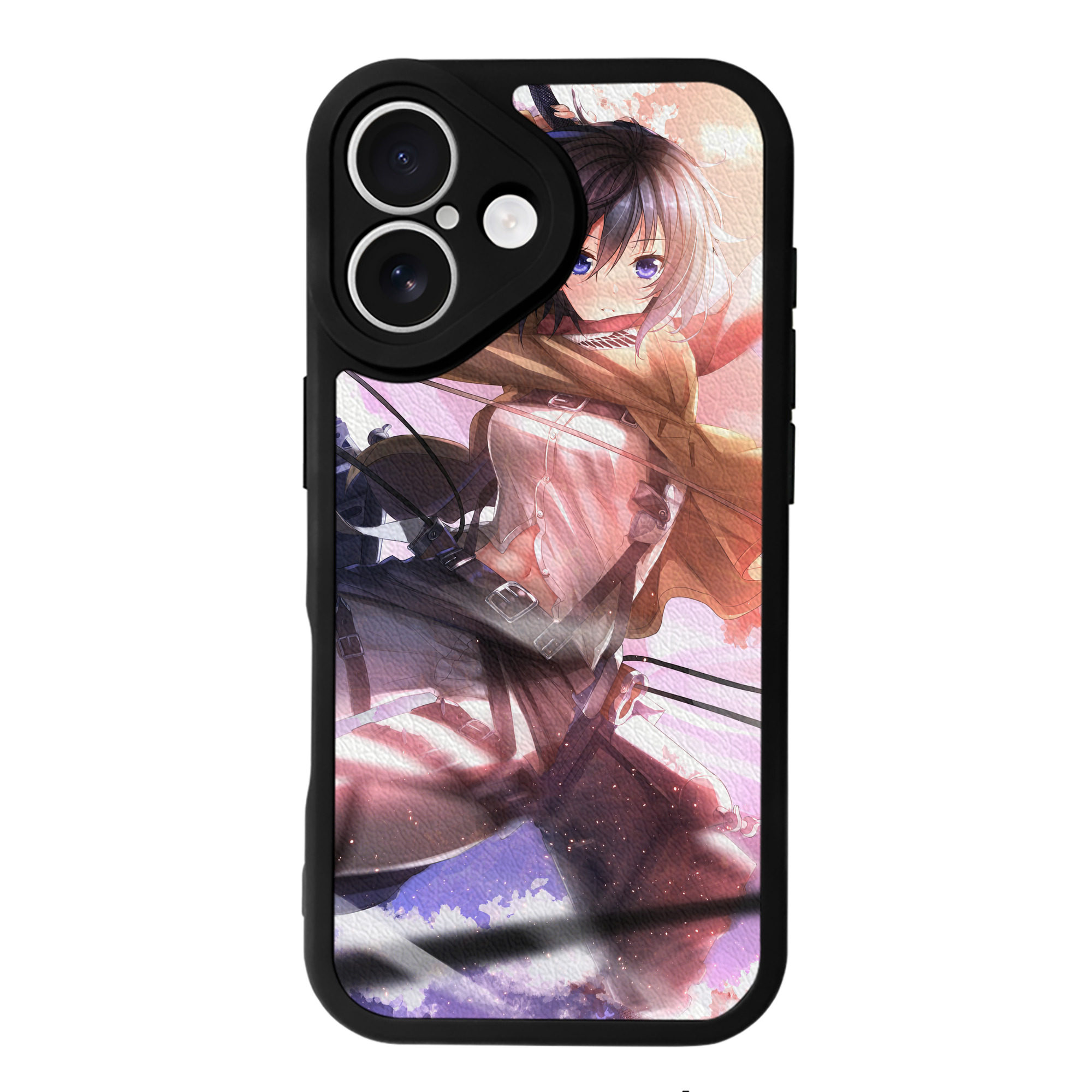 （画像用） 進撃の巨人 Attack on Titan 【iPhone 16シリーズ対応】シリコンスマホケース（レザー調） 材質：シリコン